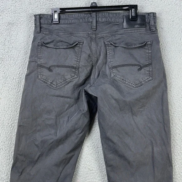 Mavi Jeans Matt Mens Straight Leg Denim Pants 33X32 Gray Stretch 5 Pocket Casual